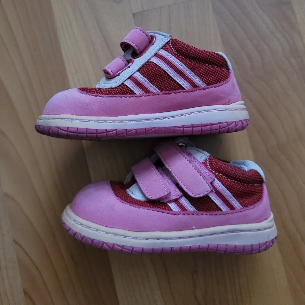 Perfection by Jumping Jacks Girls 5M Walking Toddler Shoes Pink Sneakers Boot